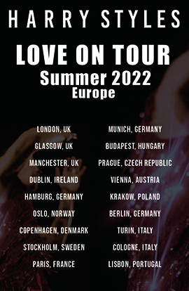 harry styles love on tour poster