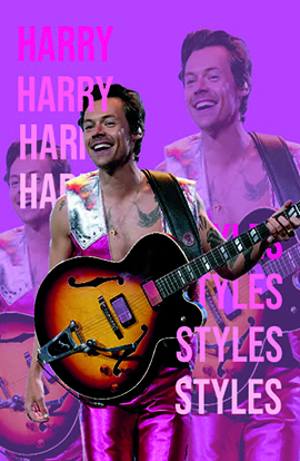 pink harry styles performing poster