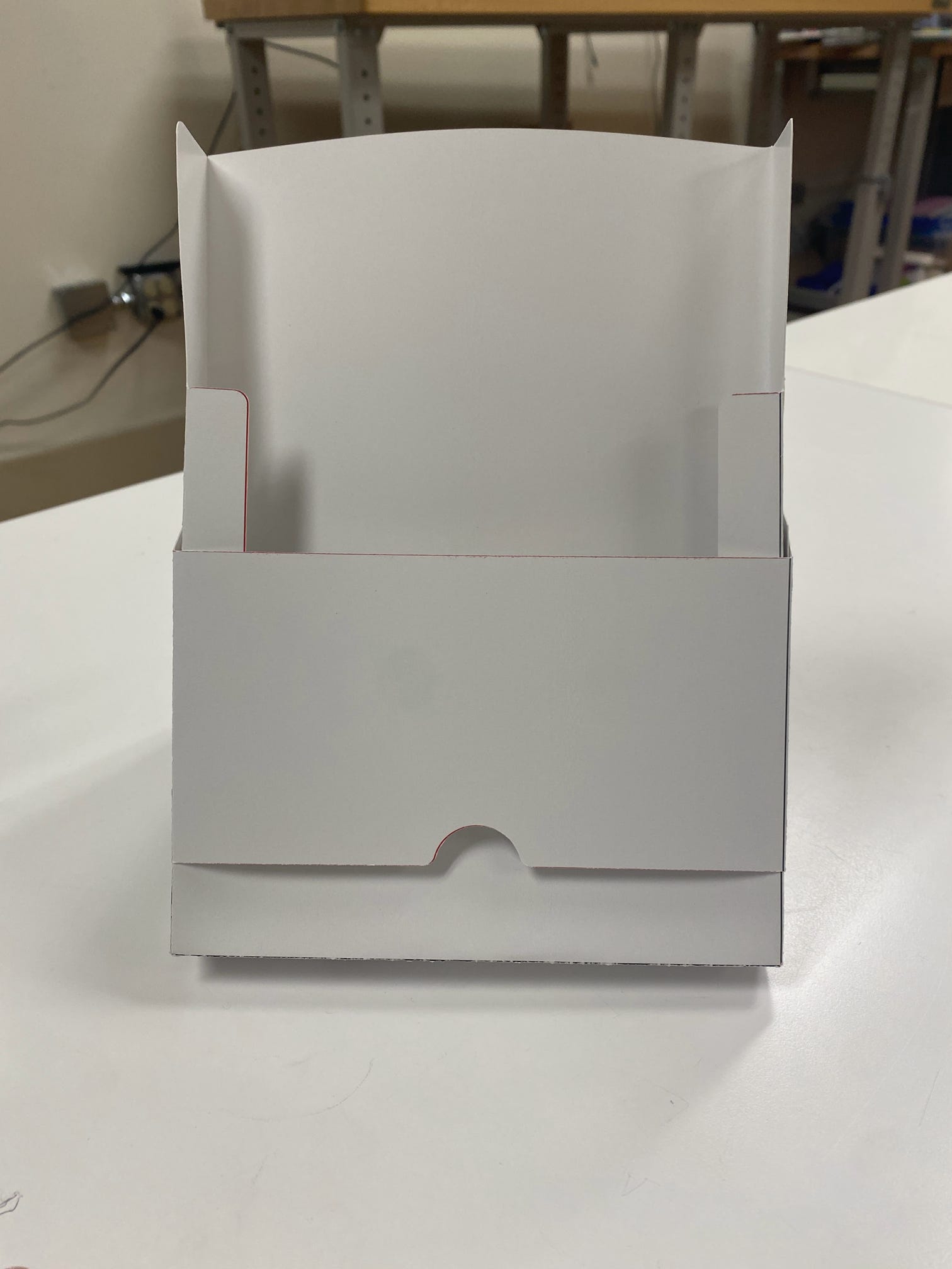 Package design prototype front view